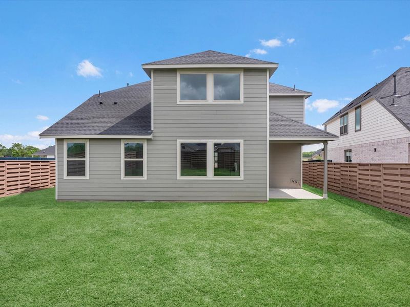 Exterior details and patio area of a home in Austin Point, Richmond (Image 3).