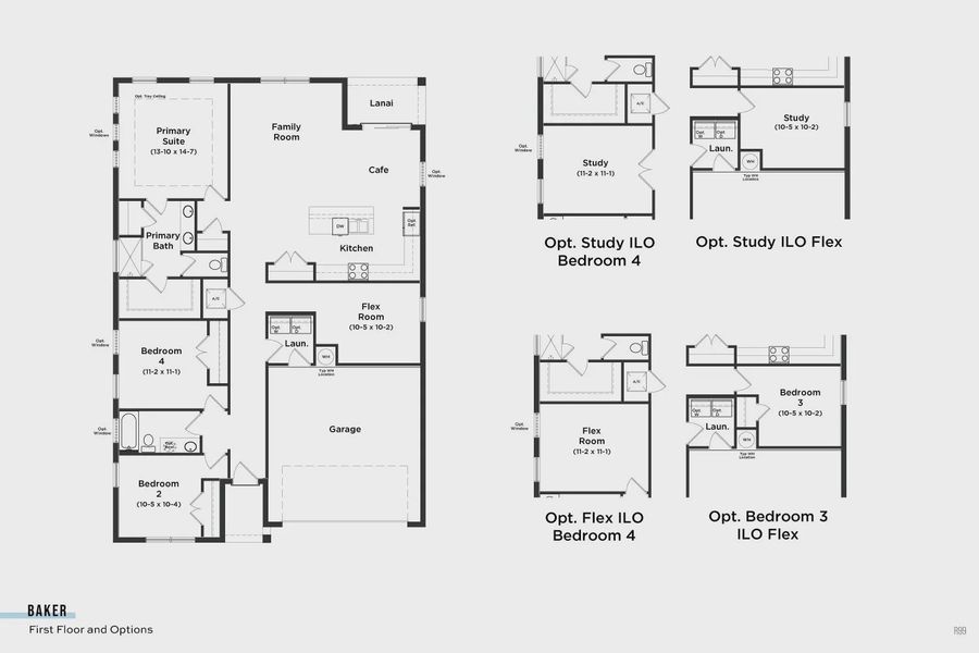 2D floor plan layout for the Baker by DRB Homes in Hamilton Bluff, Haines City, FL (Image 3). 2D floor plan layout for the Baker by DRB Homes in Hamilton Bluff, Haines City, FL (Image 3).