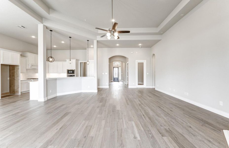 Furnished interior view inside a new home in Audubon 60', Magnolia (Image 7). Furnished interior view inside a new home in Audubon 60', Magnolia (Image 7).
