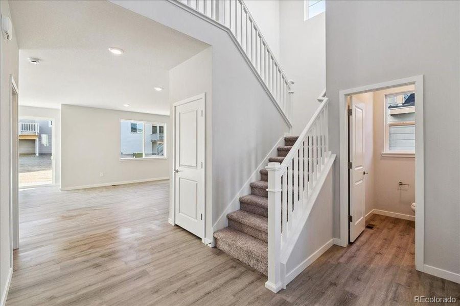 Spacious, unfurnished interior of a new home in Floret Collection at Alder Creek, Parker (Image 16). Spacious, unfurnished interior of a new home in Floret Collection at Alder Creek, Parker (Image 16).