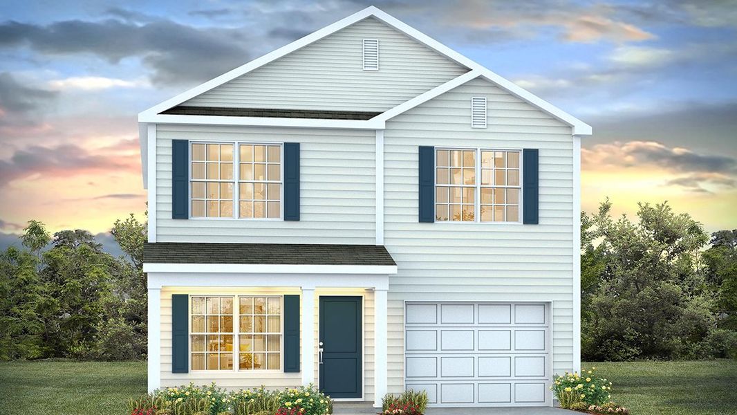 Representative exterior photo of a completed home built from the HARRISON by D.R. Horton in Grand Oaks, Columbia, SC (Image 2).