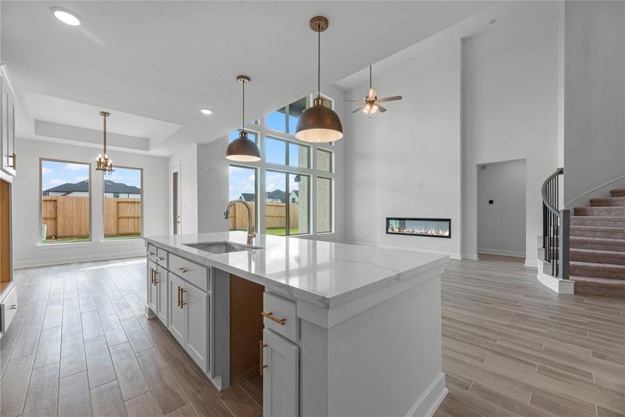 Furnished interior view inside a new home in Cross Creek West, Fulshear (Image 4).