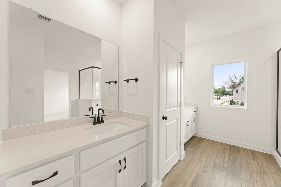Primary Bathroom Representative Photo featuring the Harmony Collection Primary Bathroom Representative Photo featuring the Harmony Collection