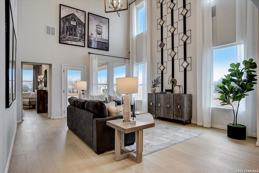 Furnished interior view inside a new home in Casinas at Gruene, New Braunfels (Image 10).