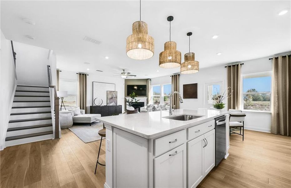 Furnished interior view inside a new home in Haverhill Estates, Dacula (Image 7).