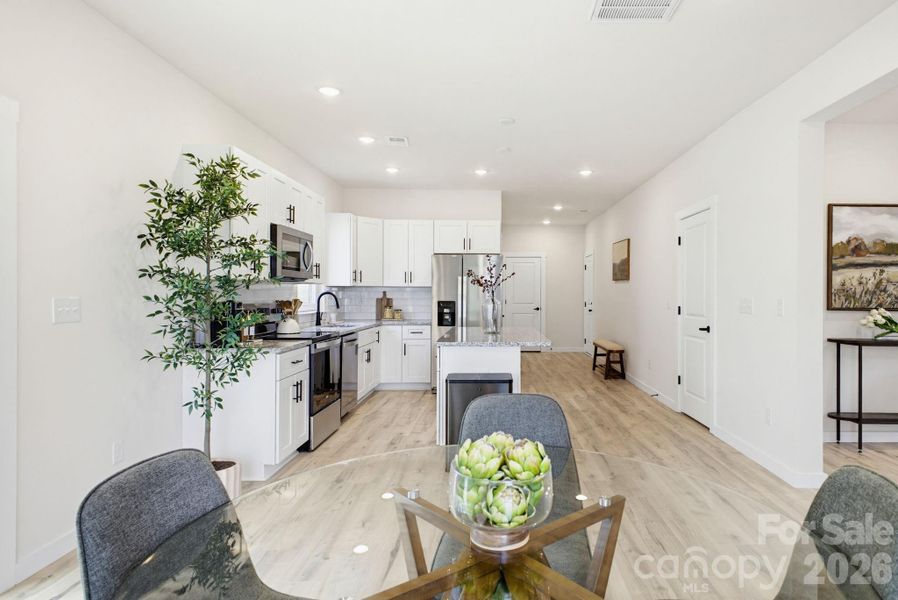 Furnished interior view inside a new home in , Hickory (Image 10).