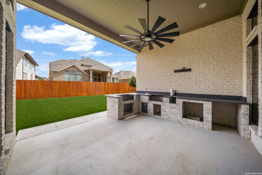 Exterior details and patio area of a home in Ladera, San Antonio (Image 3). Exterior details and patio area of a home in Ladera, San Antonio (Image 3).