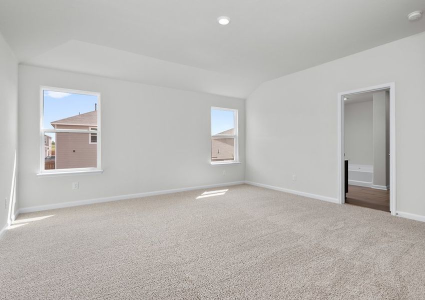 The master bedroom has two large windows that in great, natural light. The master bedroom has two large windows that in great, natural light.
