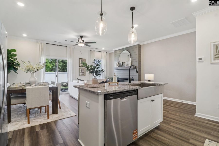 Furnished interior view inside a new home in Walker’s Trail, Lexington (Image 8).