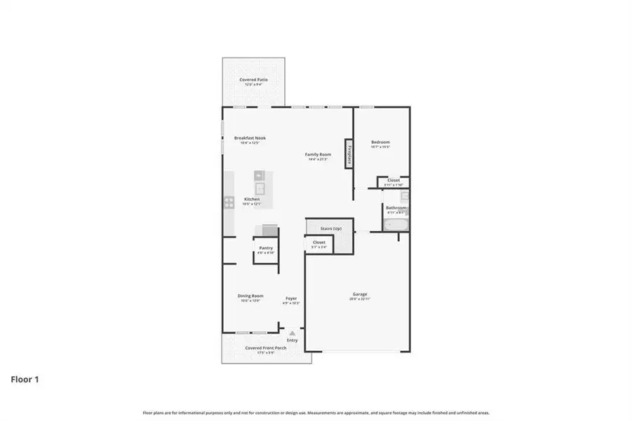 2D floor plan layout of this home in Parkside at Grayson, Grayson, GA (Image 5).