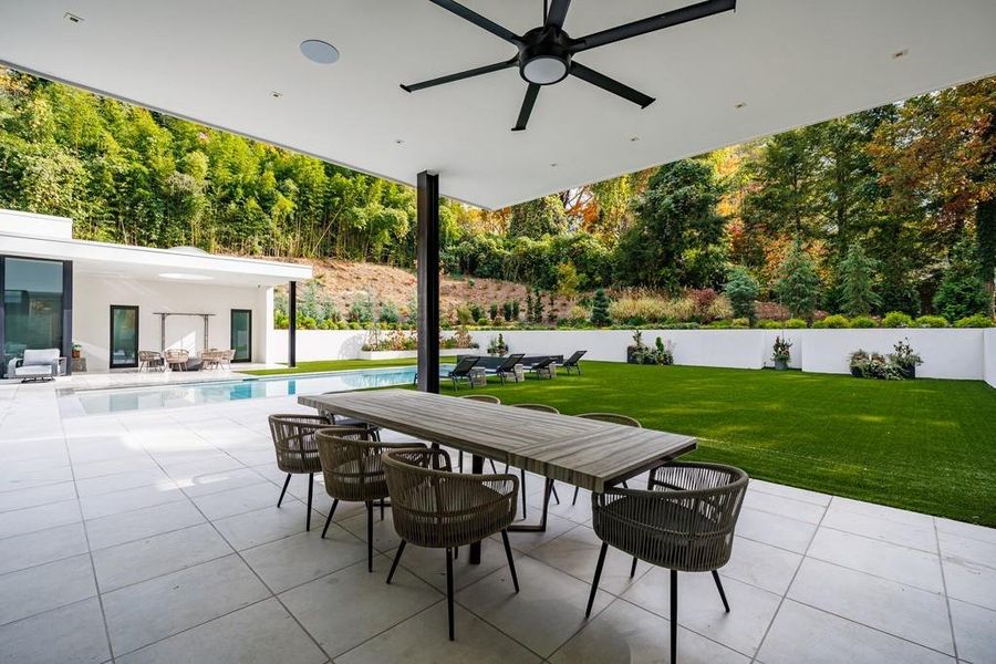 Exterior details and patio area of a home in , Atlanta (Image 39). Exterior details and patio area of a home in , Atlanta (Image 39).