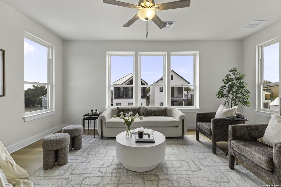 Furnished interior view inside a new home in , San Antonio (Image 28).