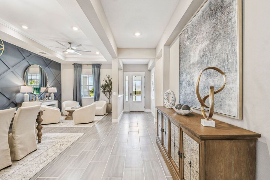 Furnished interior view inside a new home in River Preserve Estates, Parrish (Image 89).