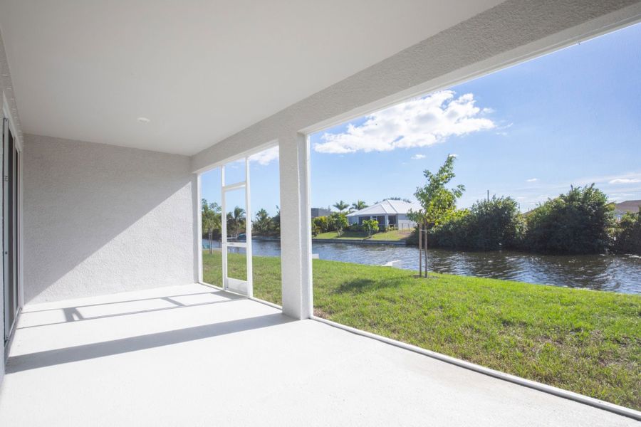 Exterior details and patio area of a home in Cape Coral, Cape Coral (Image 3).