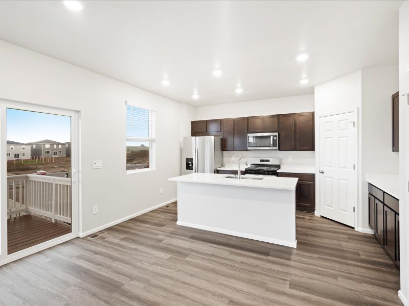 Furnished interior view inside a new home in Westgate, Greeley (Image 5). Furnished interior view inside a new home in Westgate, Greeley (Image 5).