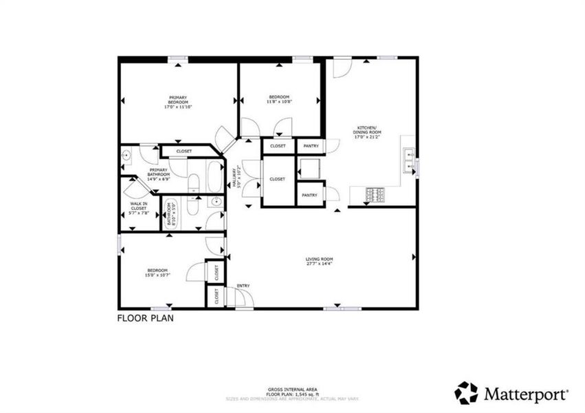 2D floor plan layout of this home in , Monroe, GA (Image 3).
