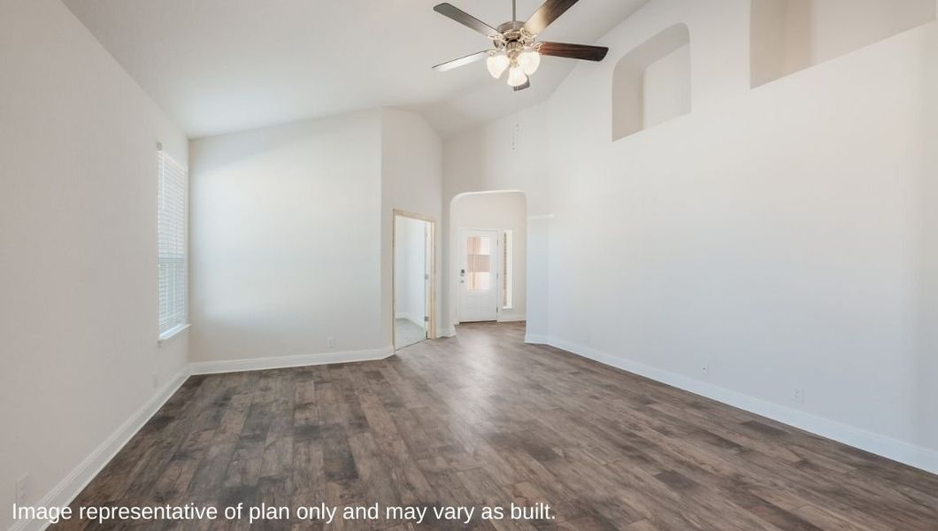 Representative unfurnished interior of a home built from the The Driftwood by D.R. Horton in Steele Creek, Cibolo (Image 15).