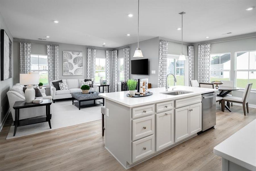 Representative furnished interior of a home built from the Bramante 2 Story by Ryan Homes in Berkeley, Spartanburg (Image 6).