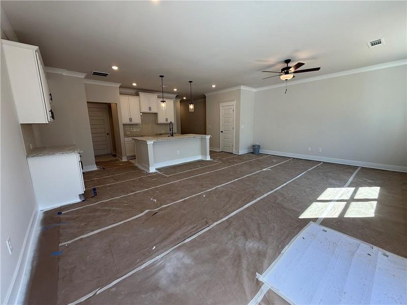 In-progress construction of a new home in The Towns at Auburn Station East, Auburn, GA (Image 19).