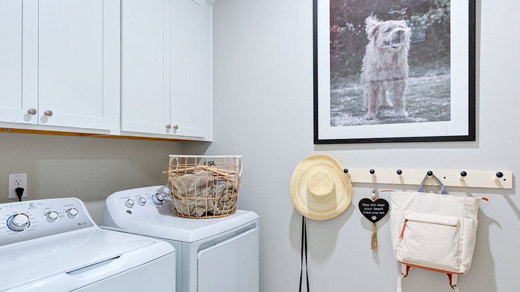 Representative furnished interior of a home built from the Newport by Taylor Morrison in Hidden Creek, Cary (Image 27).