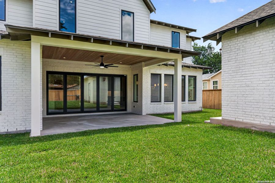 Exterior details and patio area of a home in , Alamo Heights (Image 31).