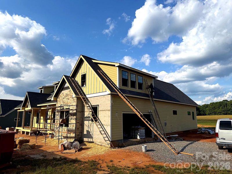 In-progress construction of a new home in , Statesville, NC (Image 3).