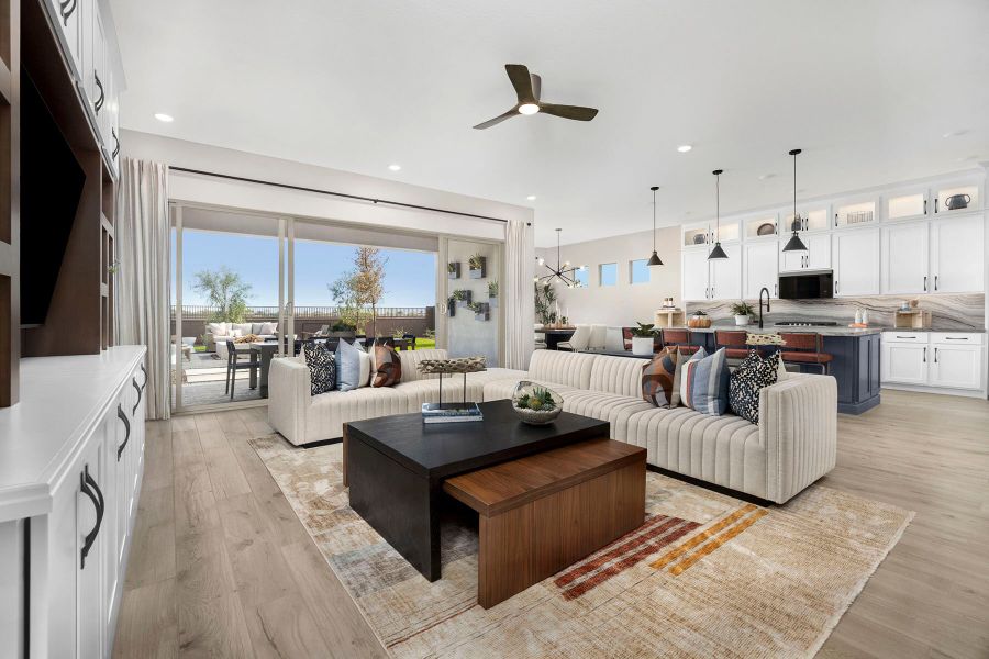 Representative furnished interior of a home built from the Burgundy by Mattamy Homes in White Tank Vistas, Waddell (Image 8).