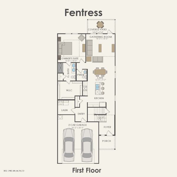 2D floor plan layout for the Fentress by Centex in Arboretum Estates, Terrell, TX (Image 5). 2D floor plan layout for the Fentress by Centex in Arboretum Estates, Terrell, TX (Image 5).