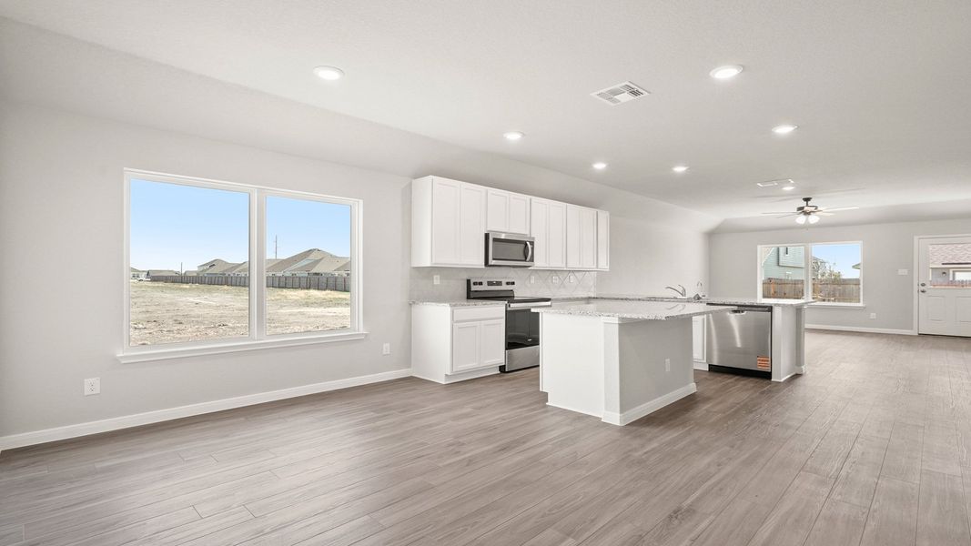 Furnished interior view inside a new home in Swenson Heights, Seguin (Image 7). Furnished interior view inside a new home in Swenson Heights, Seguin (Image 7).