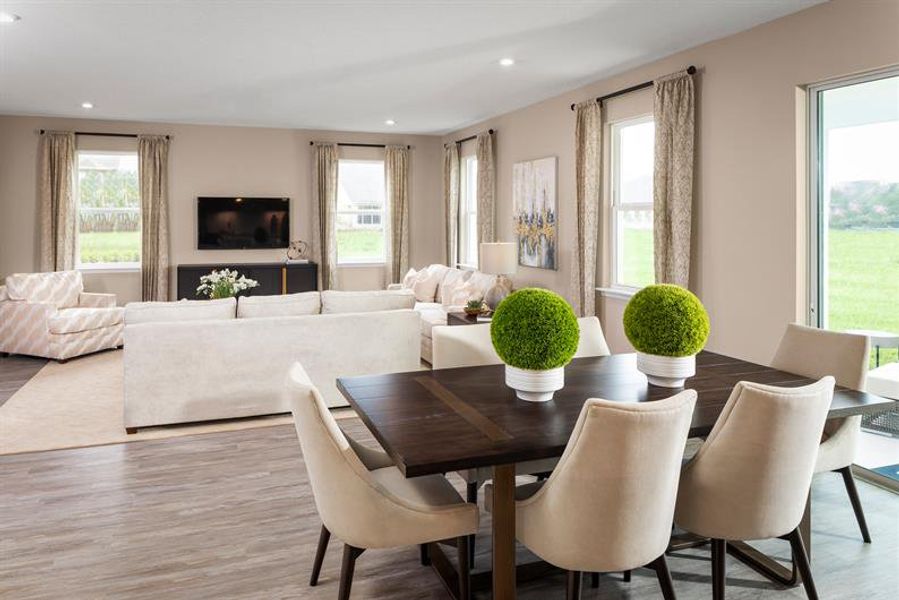 Representative furnished interior of a home built from the Rochelle by Ryan Homes in Bellaviva, Auburndale (Image 6).