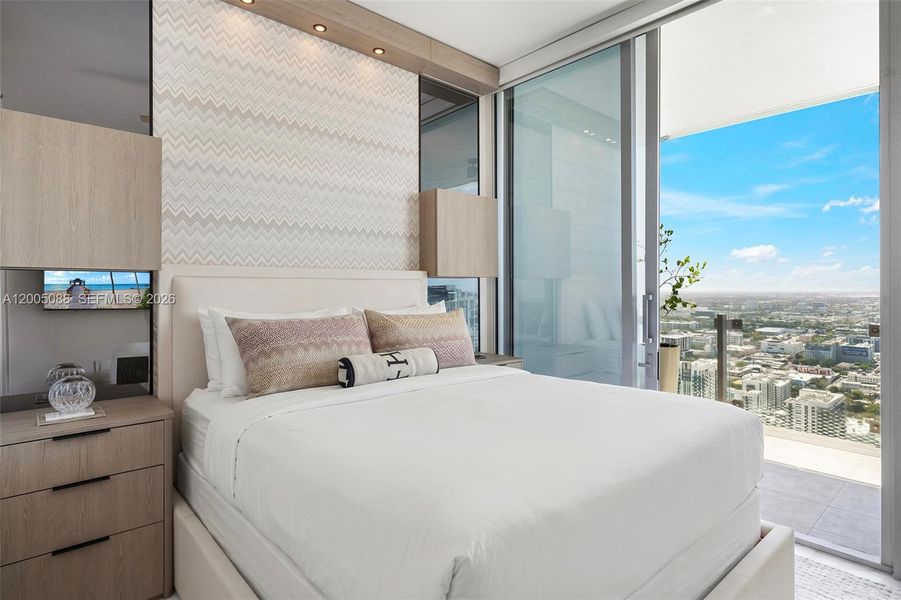 Furnished interior view inside a new home in Missoni Baia, Miami (Image 12).