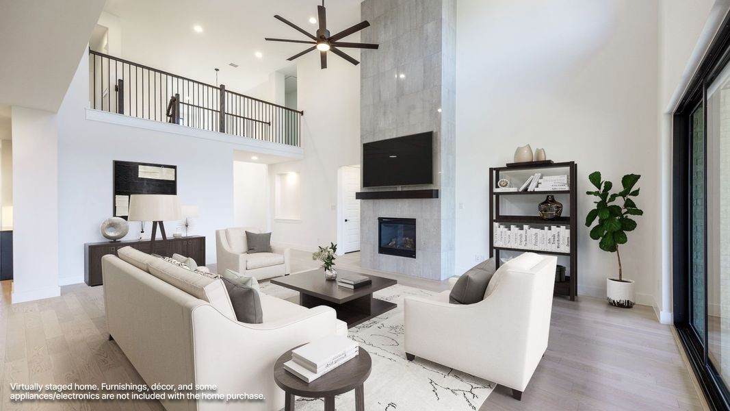 Furnished interior view inside a new home in Santa Rita Ranch - Eldorado, Liberty Hill (Image 4).