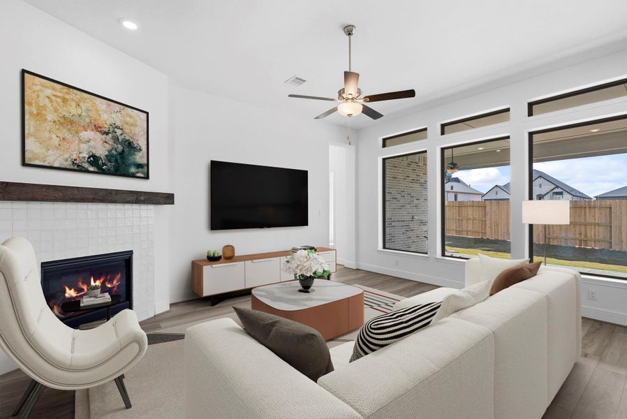 Furnished interior view inside a new home in Chambers Creek, Willis (Image 7).