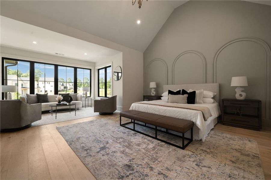 Furnished interior view inside a new home in , Roswell (Image 7).