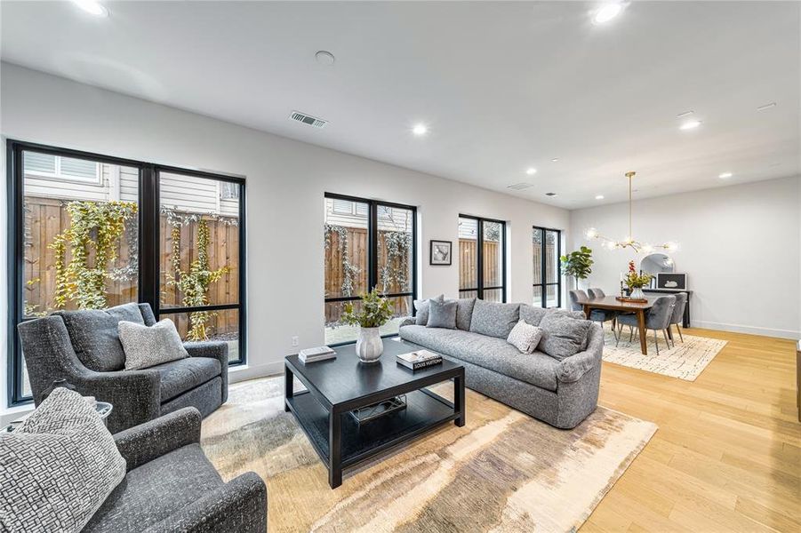 Furnished interior view inside a new home in , Dallas (Image 9).