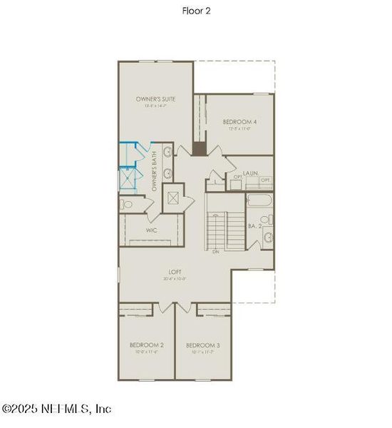 2D floor plan layout of this home in The Preserve at Bannon Lakes, St. Augustine, FL (Image 4). 2D floor plan layout of this home in The Preserve at Bannon Lakes, St. Augustine, FL (Image 4).