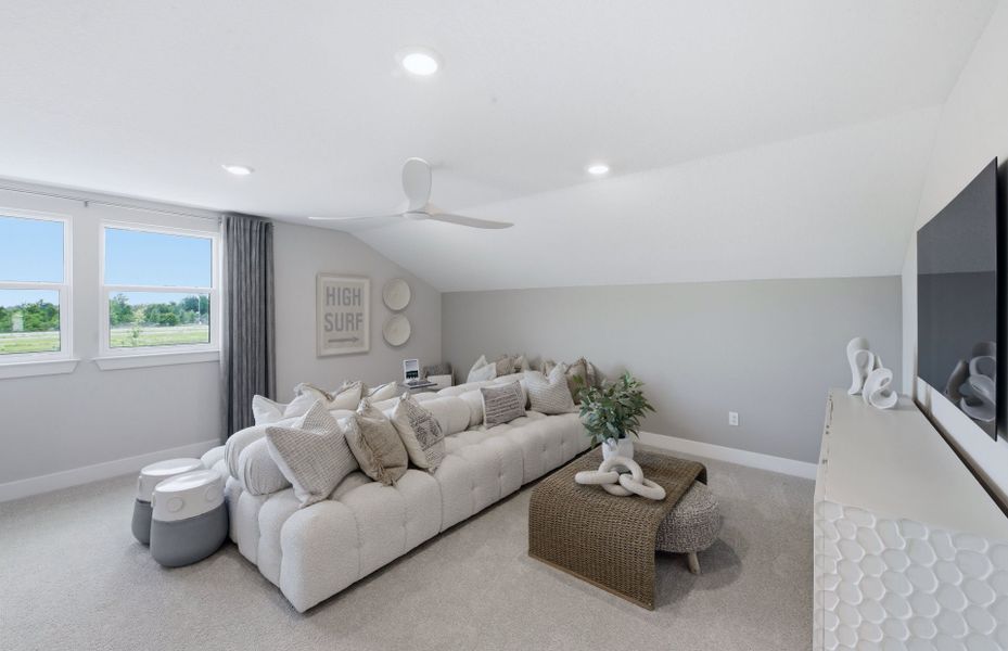 Representative furnished interior of a home built from the Stellar Grand by Del Webb in Del Webb Explore North River Ranch, Parrish (Image 11).