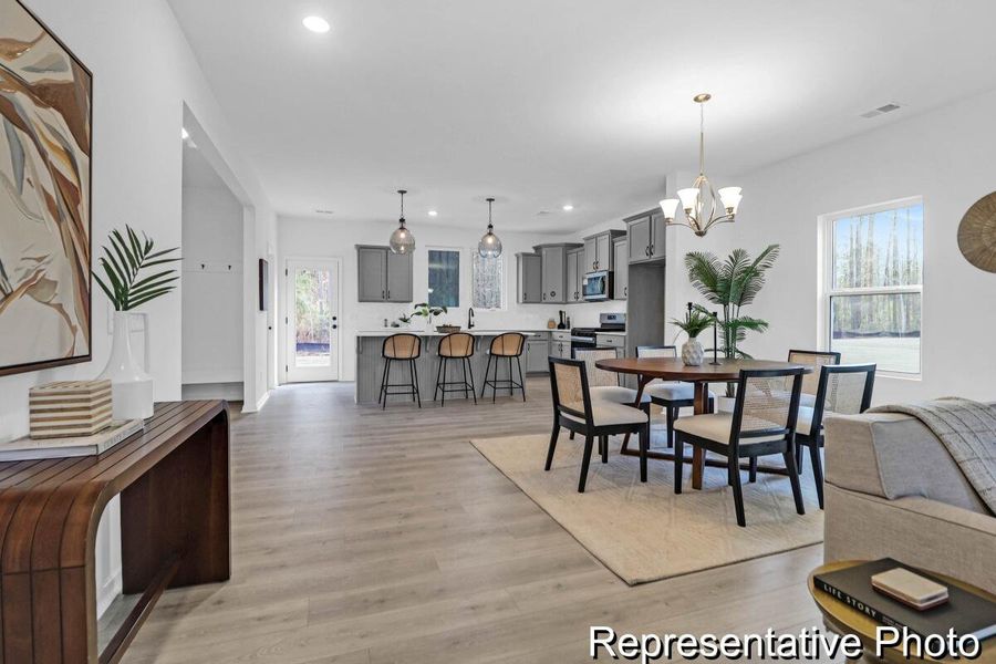 Furnished interior view inside a new home in , Ravenel (Image 4).