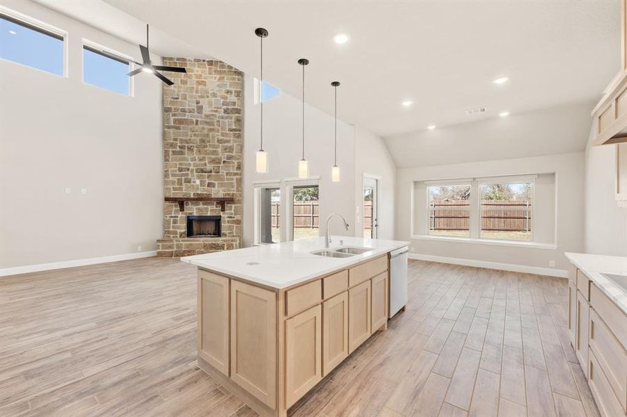 Furnished interior view inside a new home in Villages of Walnut Grove, Midlothian (Image 9). Furnished interior view inside a new home in Villages of Walnut Grove, Midlothian (Image 9).