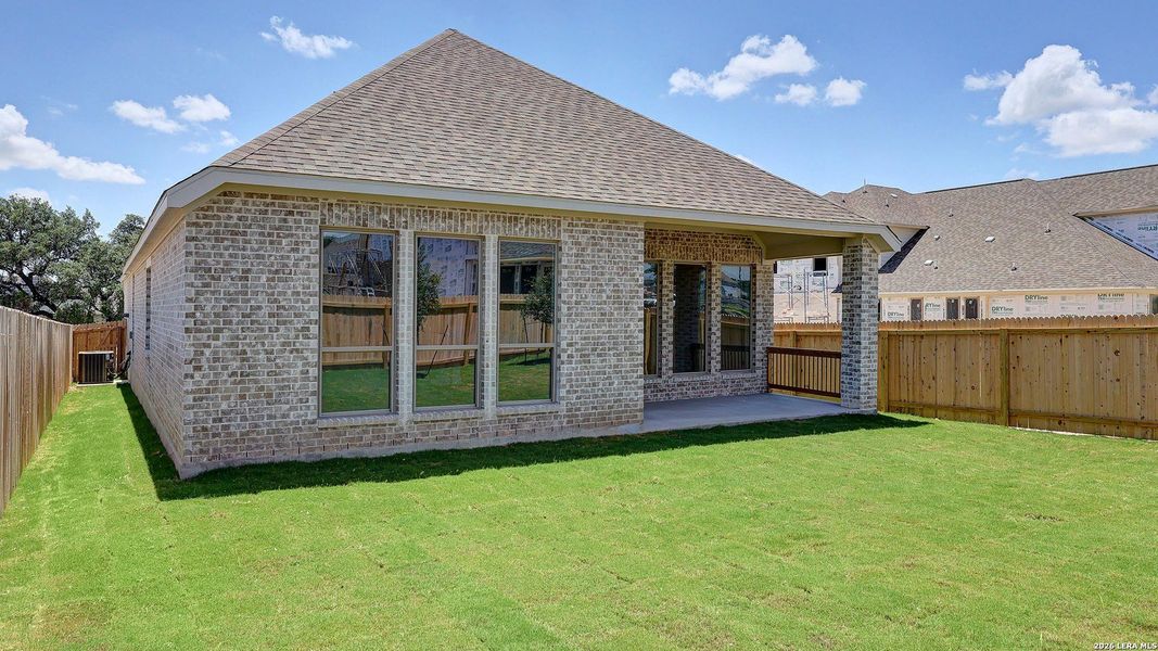 Exterior details and patio area of a home in Kallison Ranch, San Antonio (Image 3).