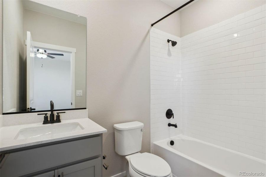 Furnished interior view inside a new home in Second Creek Farm, Commerce City (Image 3).