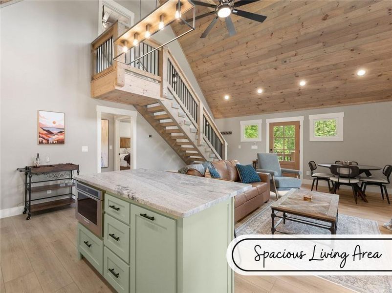 Furnished interior view inside a new home in , Mineral Bluff (Image 7).