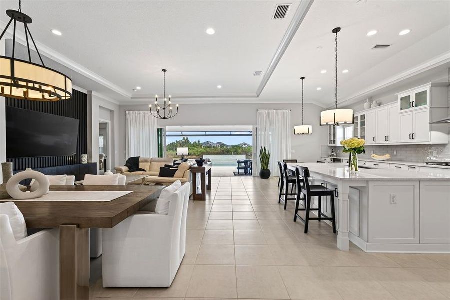 Furnished interior view inside a new home in , Venice (Image 39).