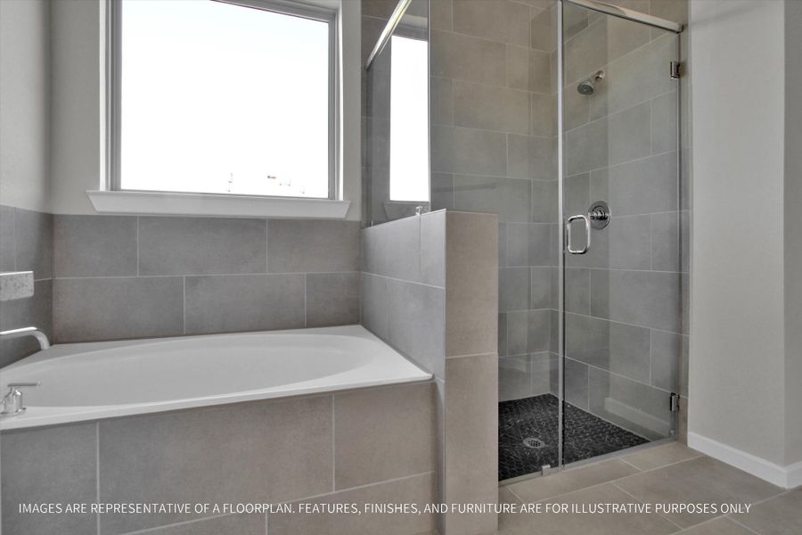 Furnished interior view inside a new home in Sunterra 50s, Katy (Image 8).