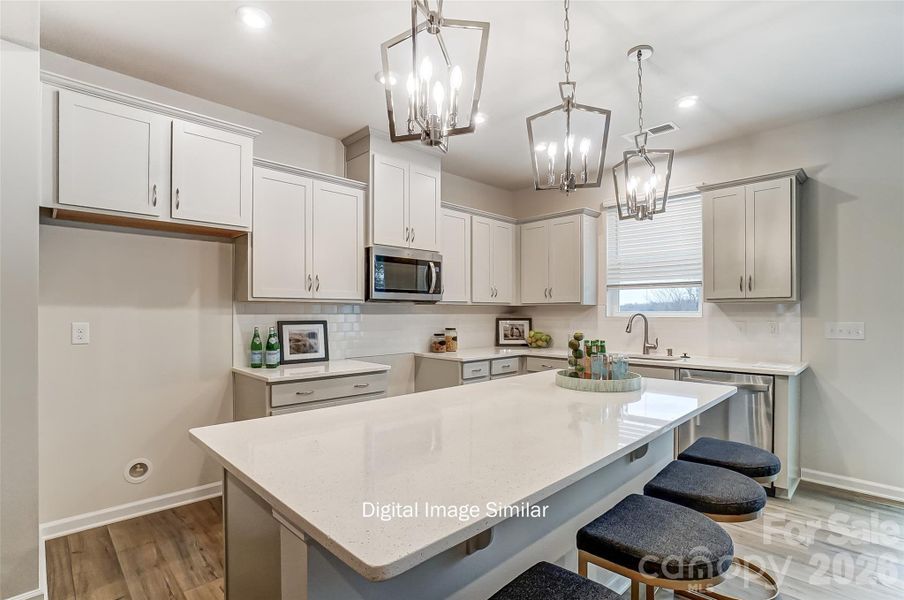 Furnished interior view inside a new home in Bailey Run, Charlotte (Image 6).