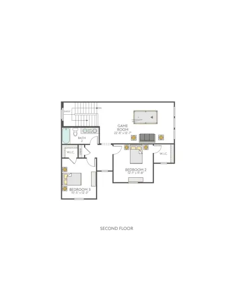 2D floor plan layout of this home in Heritage, Dripping Springs, TX (Image 3). 2D floor plan layout of this home in Heritage, Dripping Springs, TX (Image 3).