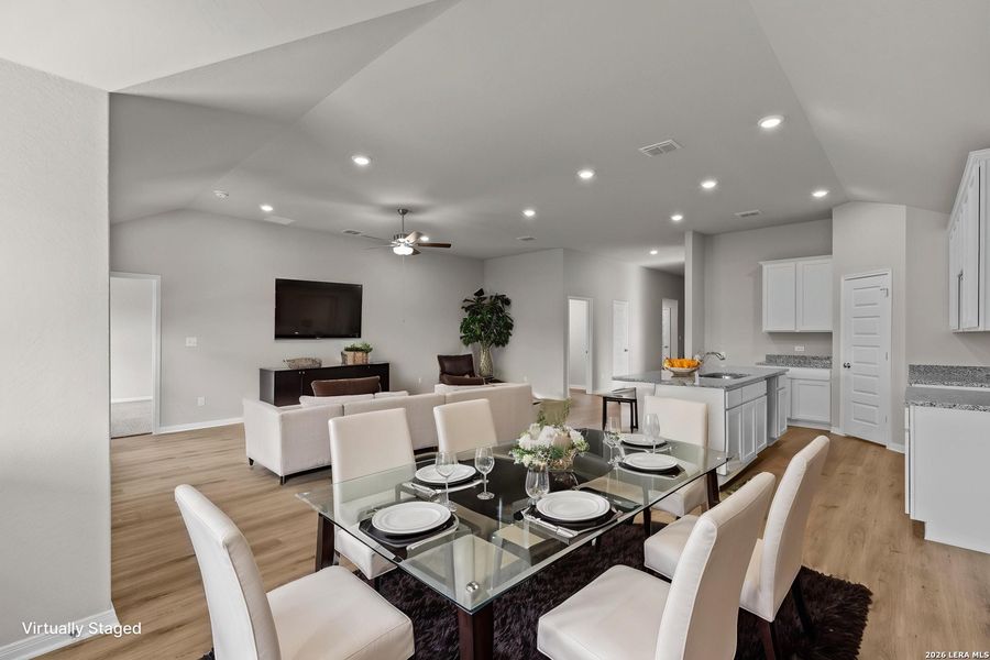 Furnished interior view inside a new home in Jordan's Ranch, San Antonio (Image 10).