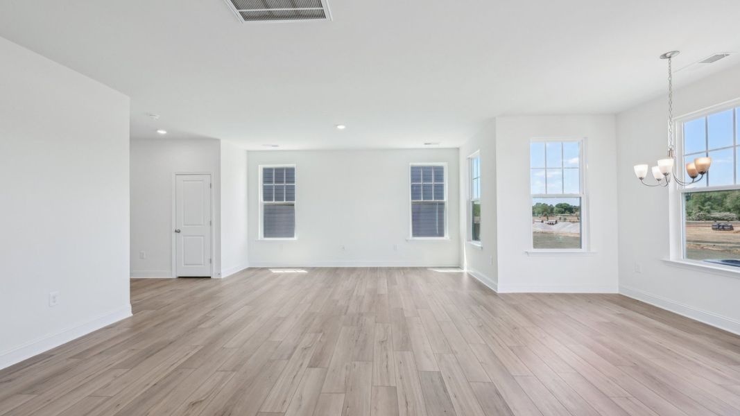 Representative furnished interior of a home built from the Bordeaux by DRB Homes in Sidney Creek Single Family, Zebulon (Image 4).