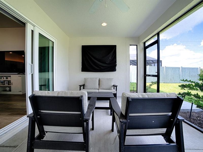 Exterior details and patio area of a home in , The Villages (Image 26). Exterior details and patio area of a home in , The Villages (Image 26).