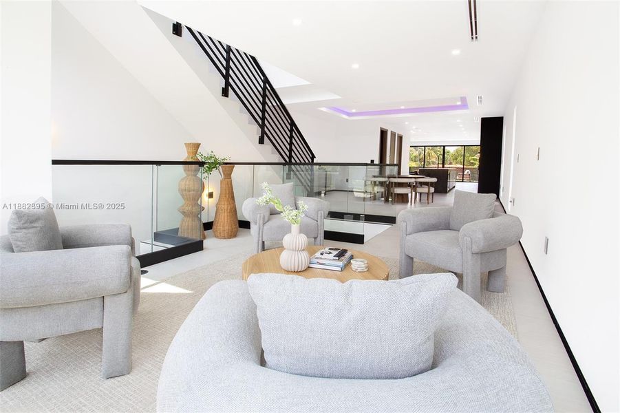 Furnished interior view inside a new home in , Miami (Image 16).